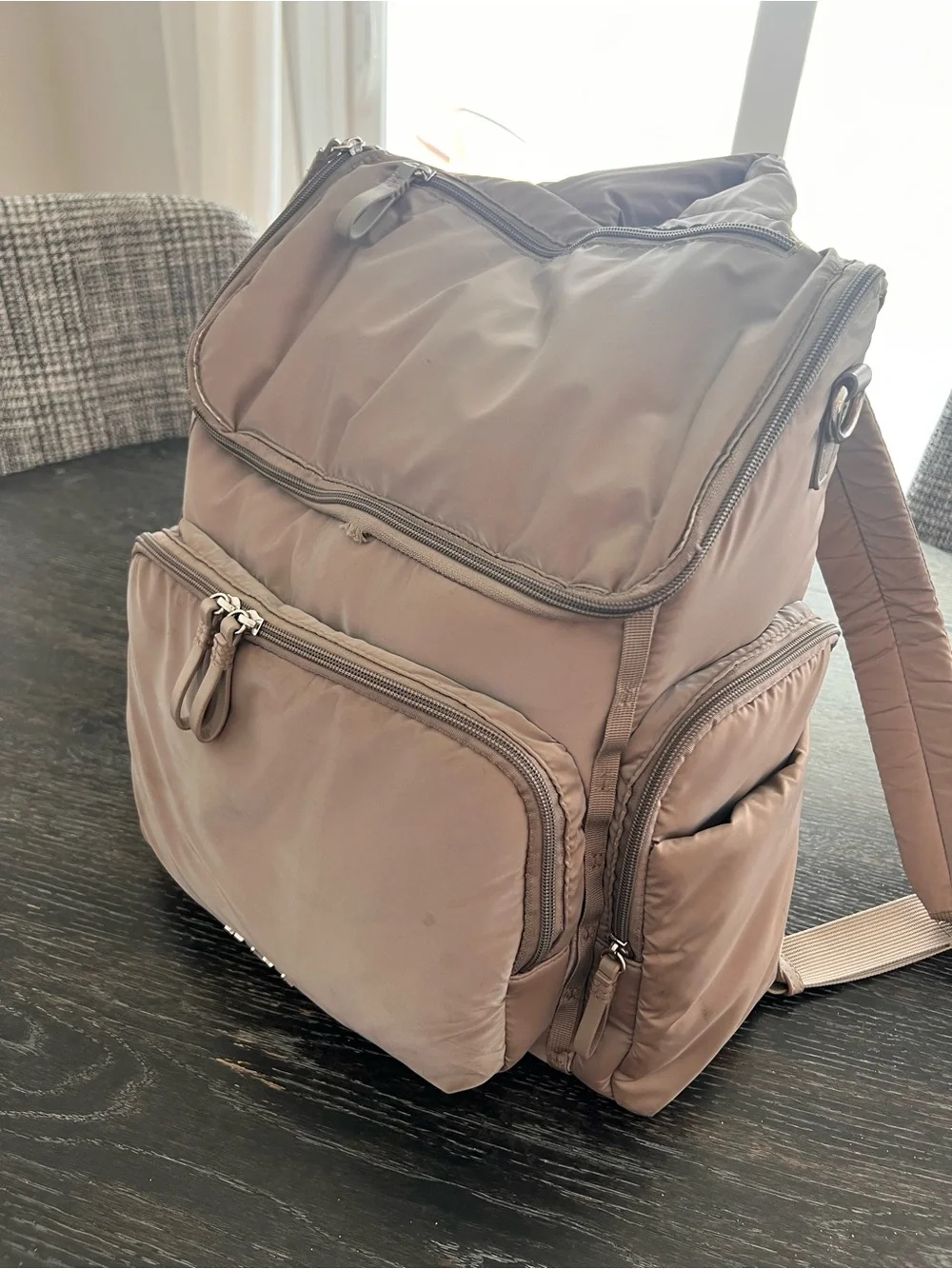 Staya Cloud Diaper Bag Backpack - Taupe
